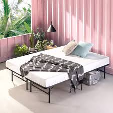 Free shipping on $35+ · free returns · order pickup Amazon Com Zinus Smartbase Tool Free Assembly Mattress Foundation 14 Inch Metal Platform Bed Frame No Box Spring Needed Sturdy Steel Frame Underbed Storage Queen Furniture Decor
