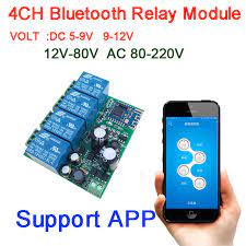 4 relay bluetooth switch new is a free software application from the telephony subcategory, part of the communications category. 4ch Bluetooth Relay Switch Modul Controller Ponsel App Remote Control Untuk Kunci Motor Drive 5v 12v 24v V 36v Dc Ac110v 220v Sirkuit Terpadu Aliexpress