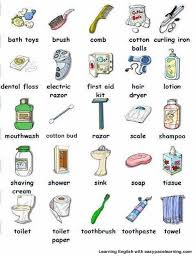 Maybe you would like to learn more about one of these? Bathroom Items Names English Lesson