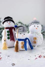 Bastelidee, basteln, basteln altenheim, basteln kindergarten, basteln mit kindern. 40 Ideen Zum Schneemann Aus Socken Basteln Preschool Christmas Crafts Sock Snowman Craft Christmas Craft Projects