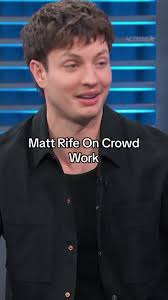 #MattRife says doing crowd work in the U.S. is a bit different than abroad!