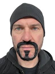 False Moustache Stick On Beard Goatee Walter White Fancy Dress Ali G Facial  Hair