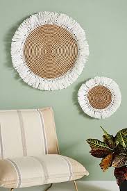 Diy boho basket wall decor. Wall Art Wall Decor Mirrors Anthropologie In 2020 Basket Wall Art Baskets On Wall Basket Wall Decor