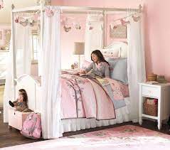 Image Detail For Kids Bedroom Design Collections By Pottery Barn Kids Pottery Barn Girls Bed Canopy Girl Room Girly Room