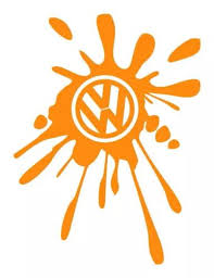 volkswagen vw vinyl splat decal graphic t4 t5 golf polo transporter t2 t25 van car sticker design vw art volkswagen