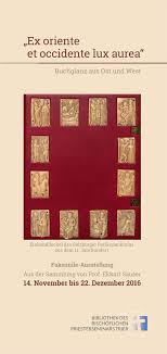 Sauser studied philosophy and theology; Ex Oriente Et Occidente Lux Aurea Buchglanz Aus Ost Und West