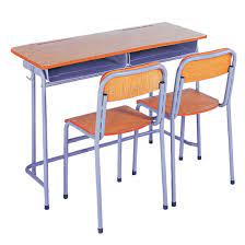 China Local School Double Student Desk And Chair Classroom Wooden Desk With Two Chairsll China Student Desk And Chair Classroom Wooden Desk