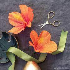 Patterns for making paper hibiscus. Pin On Cricut