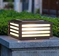 SLAWA Solar Post Light Fixture Outdoor Courtyard Column Post ...