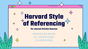 Cara Menulis Sitasi Dan Referensi Harvard Style Untuk Sumber Journal Articles Youtube