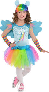 Toddler Girls Rainbow Dash Costume My Little Pony Party City Rainbow Dash Costume Halloween Costumes For Girls My Little Pony Costume