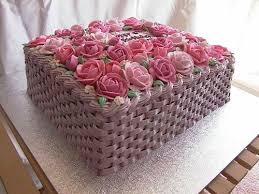 Pin By Sharron Tufts On Baking Cakes Basket Weave Cake Flower Basket Cake Cake Decorating