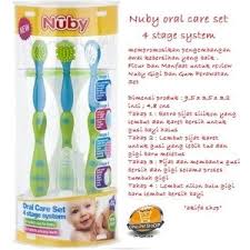 Jual Nuby Tooth And Gum Care Set Blue Akifa Shop Tokopedia Produk