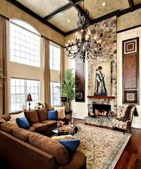 However some of the most important features of a beautiful luxury living room include high end furnishings, amazing views, open plan layout, custom finishes, high ceilings, exposed beams, decorative fireplaces and hardwood or natural stone flooring. Interior Design Ideas For The Living Room With High Ceiling Virily