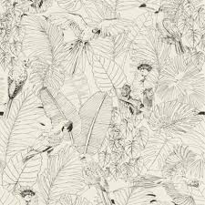 Ajoutez une touche de gaité à vos murs avec le papier peint créé par le designer wayne hemingway. Epingle Par Coral Tichacalou Sur Papier Peint Papier Peint Dessin Noir Et Blanc Papier Peint Nature