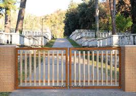 Cancello in ferro verniciato e legno. Cancelli In Acciaio Corten Corten Safe