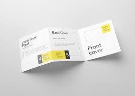 Tri Fold Square Flyer Mockup Flyer Mockup Mockup Flyer