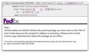 When this infection is active, you may notice unwanted processes in task manager list. Outbreak Fake Fedex Tracking Number Emails Carry Malware Naked Security