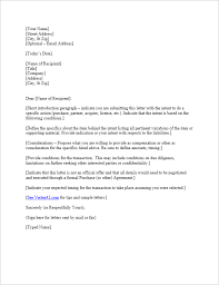 A response to a query/complaint email sample 5: Free Letter Of Intent Template Sample Letters Of Intent