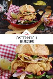 Osterreich Burger Burger Aus Leckerem Wiener Schnitzel Plus Kartoffelsalat Und Eingelegten Mixed Pickles Ganz Tra Rezepte Lebensmittel Essen Wiener Schnitzel