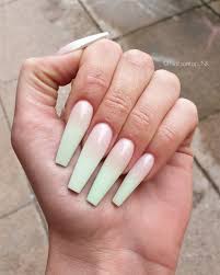 While i couldn't afford them all the time (acrylics are not cheap), artificially lengthening my nails was something i did before special occasions like. Stylishbelles On Twitter Cute Mint Green Coffin Shaped Nails Long Set Tap For More Https T Co Uolwsamcyw Stylishbelles Ombrenails Ombrenailsart Summernails Nail Nails Nailsart Https T Co Ox0nzcd4nd