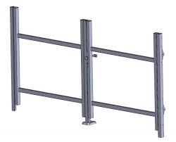 Alu Turrahmen 2 Flugelig Ohne Fullung Profil 85 Mm Turrahmen Alu Zaun Rahmen