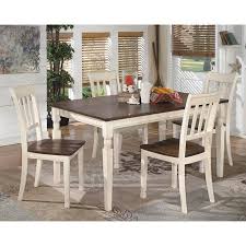 Signature Design By Ashley Whitesburg Brown Cottage White Rectangular Dining Room Table Walmart Com Rectangular Dining Room Table Wood Dining Room Table Kitchen Table Settings