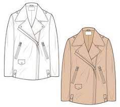Acne Leather Jacket Fashion Vector Illustration Flat Sketches Template Red Jacket Leather Leather Jacket Style Leather Jackets Women