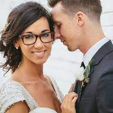 Ashley And Nick S Wedding In Circleville Ohio Bride With Glasses Fall Wedding Hairstyles Wedding Hair And Makeup