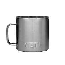 Amazon Com Yeti Rambler 14oz Mug White Sports Outdoors Stainless Steel Travel Mug Insulated Mugs Mugs