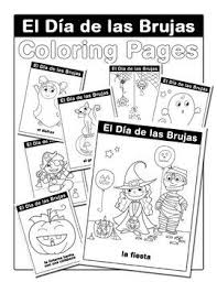 A Super Cute Set Of Halloween Coloring Pages To Celebrate El Dia De Las Brujas Dia D Halloween Coloring Pages Halloween Coloring Free Halloween Coloring Pages