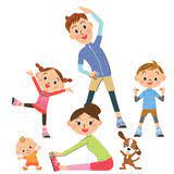 Rodzic I Dziecko Który Robią Gimnastykom Ilustracja Wektor - Ilustracja złożonej z zdrowy, dziecko: 80022625