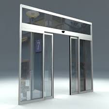 Automatic Sliding Door 3d Model Automatic Sliding Doors Sliding Doors Sliding Door Design