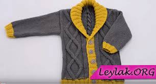 3 Ve 4 Yas Erkek Cocuk Sal Yaka Hirka Modeli Nasil Yapilir Ve Sal Yaka Cocuk Hirka Modelleri Satis Fiyati Baby Knitting Patterns Orgu Sal