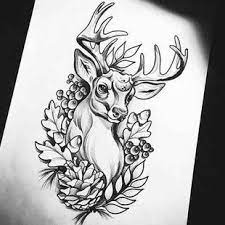 Pin On Gold Frames Stag Tattoo Animal Tattoos Deer Tattoo Designs