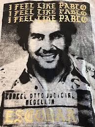 Pablo Escobar tshirt womens medium i feel like pablo gray