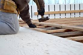 The floor is plywood, and i'm hesitant about using hardie backer board because the height of the floor will be too high. How To Install A Subfloor On Joists Ana White