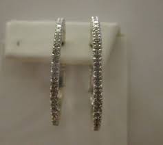 Mastercast hoops add extra pop to the attack. Diamonique Hoop Earrings 1 1 2 Inch Diameter Gem