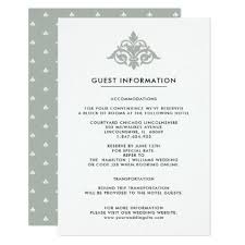Wedding Guest Information Cards Grey Pattern Zazzle Com Wedding Invitations Wedding Invitation Cards Wedding Postage