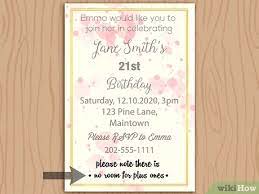 And because there are so many free birthday invitation templates available from adobe spark, finding something that's both distinctive and original isn't difficult. How To Write A Birthday Invitation 14 Steps With Pictures