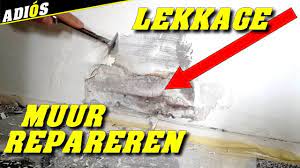 muur repareren herstellen van muur na lekkage schildersbedrijf edens apeldoorn zelf te doen youtube repareren muur eden