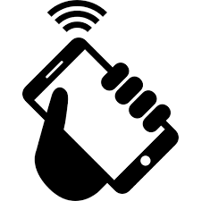 Black And White Mobile Phone Icon Hand Shake With Phone Icon Phone Icon Phone Logo Free Icons