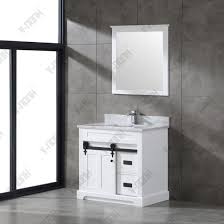 These stunning bathroom sinks are a combination of wall mounted and pedestal sinks. China Barn Door Design Tall Floor Standing Bathroom Cabinets Bathroom Vanities China Slim Bathroom Storage Unit Vanities For Small Bathrooms Sale