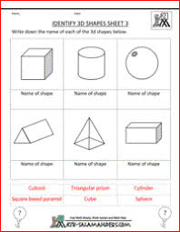 Second Grade Geometry Shapes Worksheet Kindergarten Shapes Worksheets 3d Shapes Worksheets