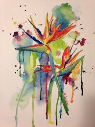 Watercolor Bird Of Paradise Painting Birds Of Paradise Kristin Douglas Original On Etsy 70 00 Paradise Painting Watercolor Flowers Paintings Bird Of Paradise Tattoo