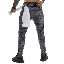 Men Camouflage / Solid Color Trousers, Casual Elastic Waist Cuffed Feet  Tapered Zipper Sport Pants: Buy Online at Best Prices in Bangladesh |  Daraz.com.bd