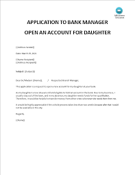 Bank Account Opening Request Letter | Templates At Allbusinesstemplates.com