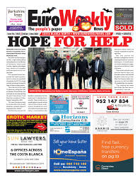 Check spelling or type a new query. Euro Weekly News Costa Blanca North 29 October 4 November 2020 Issue 1843 By Euro Weekly News Media S A Issuu