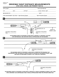 Fillable Online Penndot Driveway Sight Distance Measurements