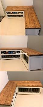 Incredible Wood Pallet Shoe Rack And Bench Idea Diy Shoe Rack Shoe Shelf Diy Home